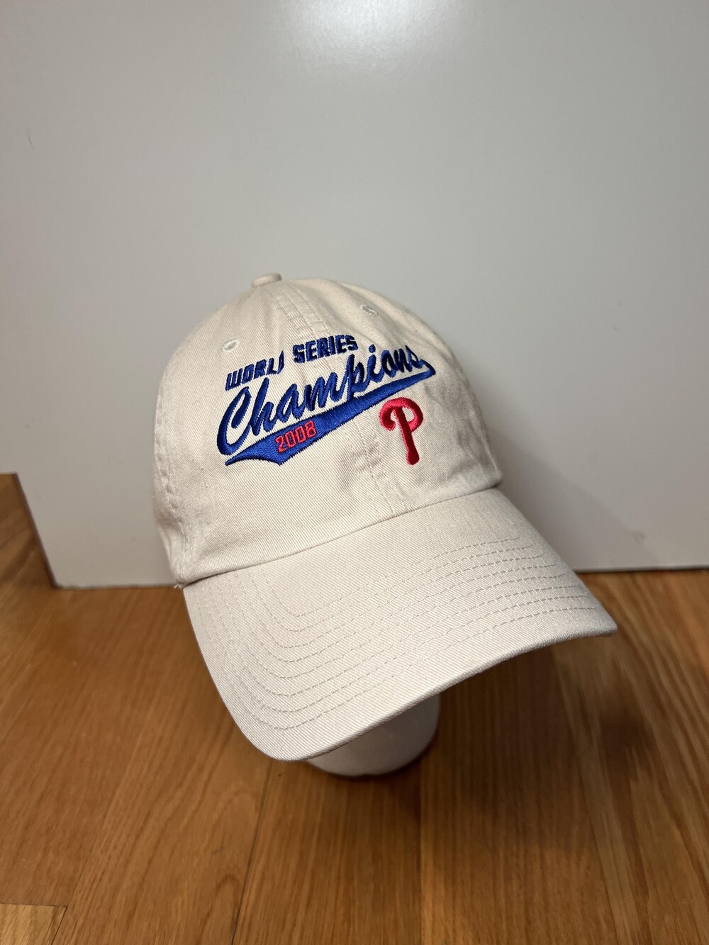 Philadelphia Phillies Hat Cap Strap Back One Size MLB 2008 World Series Champs